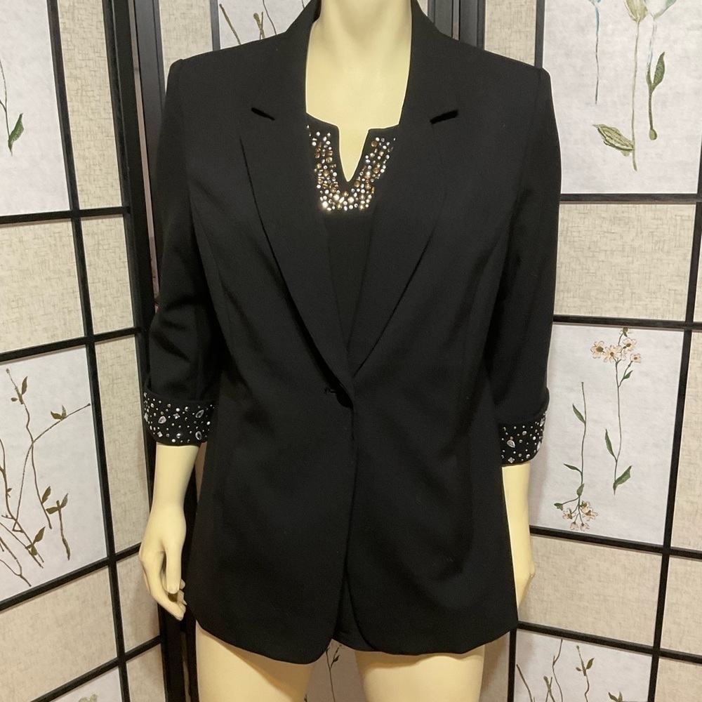 SUSAN Graver Embellished Blazer with Matching Camisole